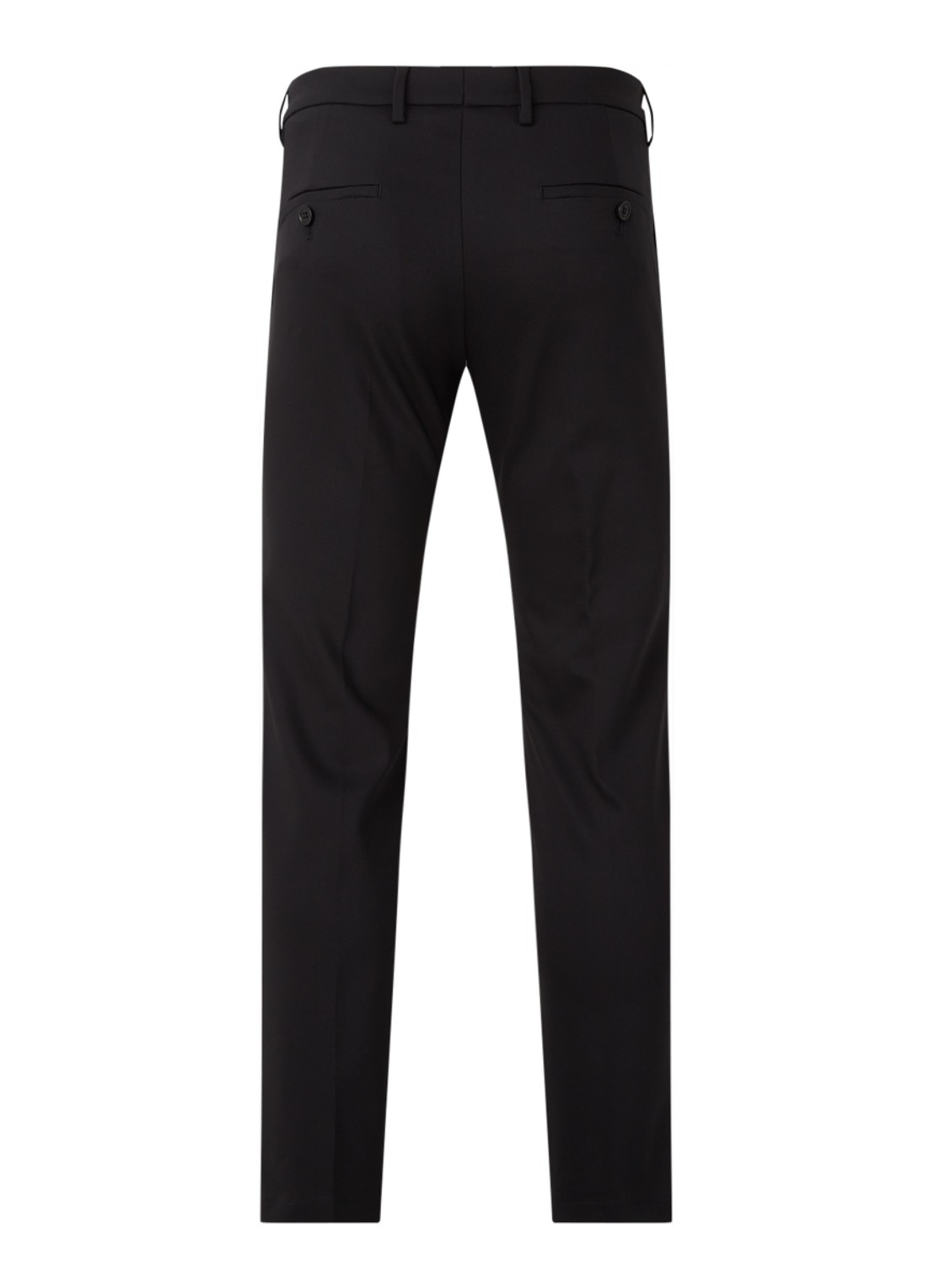 DRYKORN Slim fit pantalon met stretch - achterkant 3 zwart