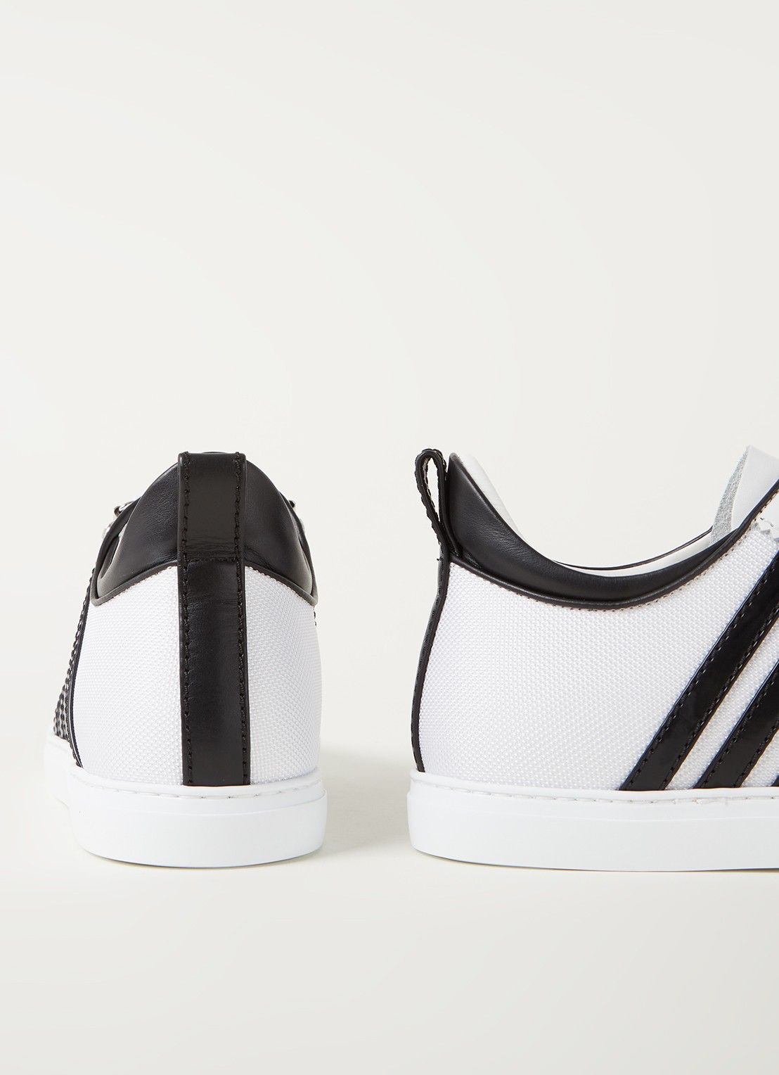 Dsquared2 251 sneaker met kalfsleren details - detail 4 wit