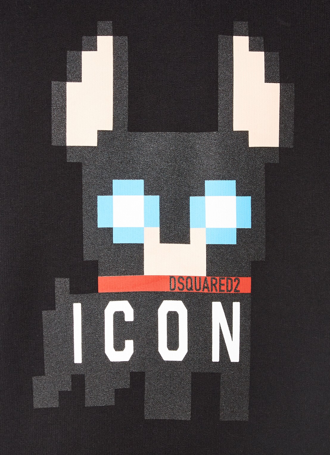 Dsquared2 Ciro Pixel Icon hoodie met logoprint - detail 4 zwart