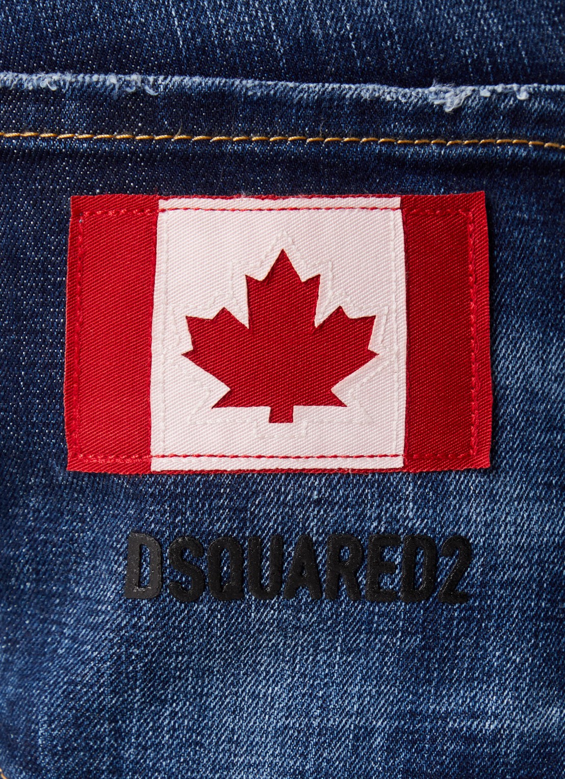 Dsquared2 Cool Guy slim fit jeans met verwassen afwerking - detail 6 indigo