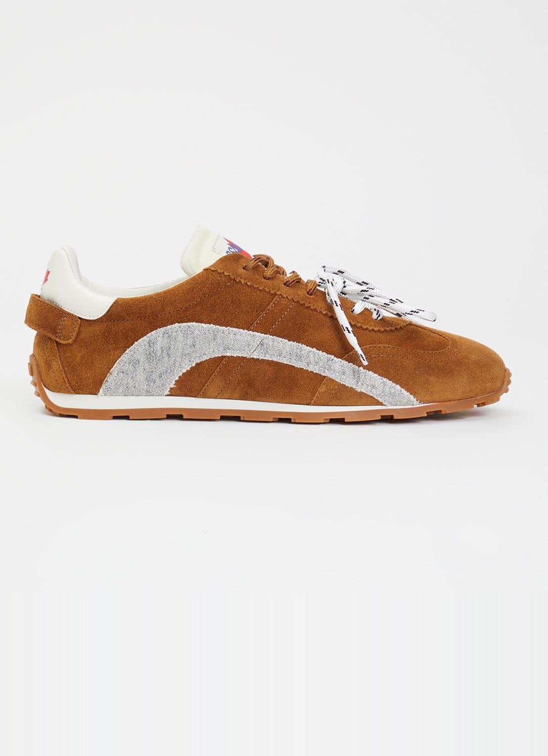 Dsquared2 DC-642 sneaker van kalfssuède - voorkant 2 camel