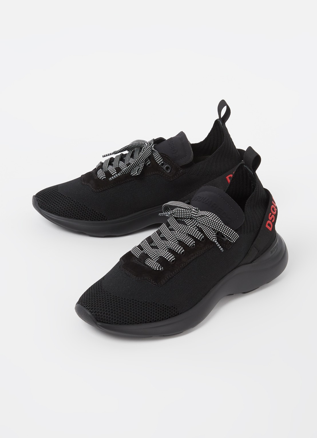 Dsquared2 Fly sneaker met mesh details  - detail 3 zwart