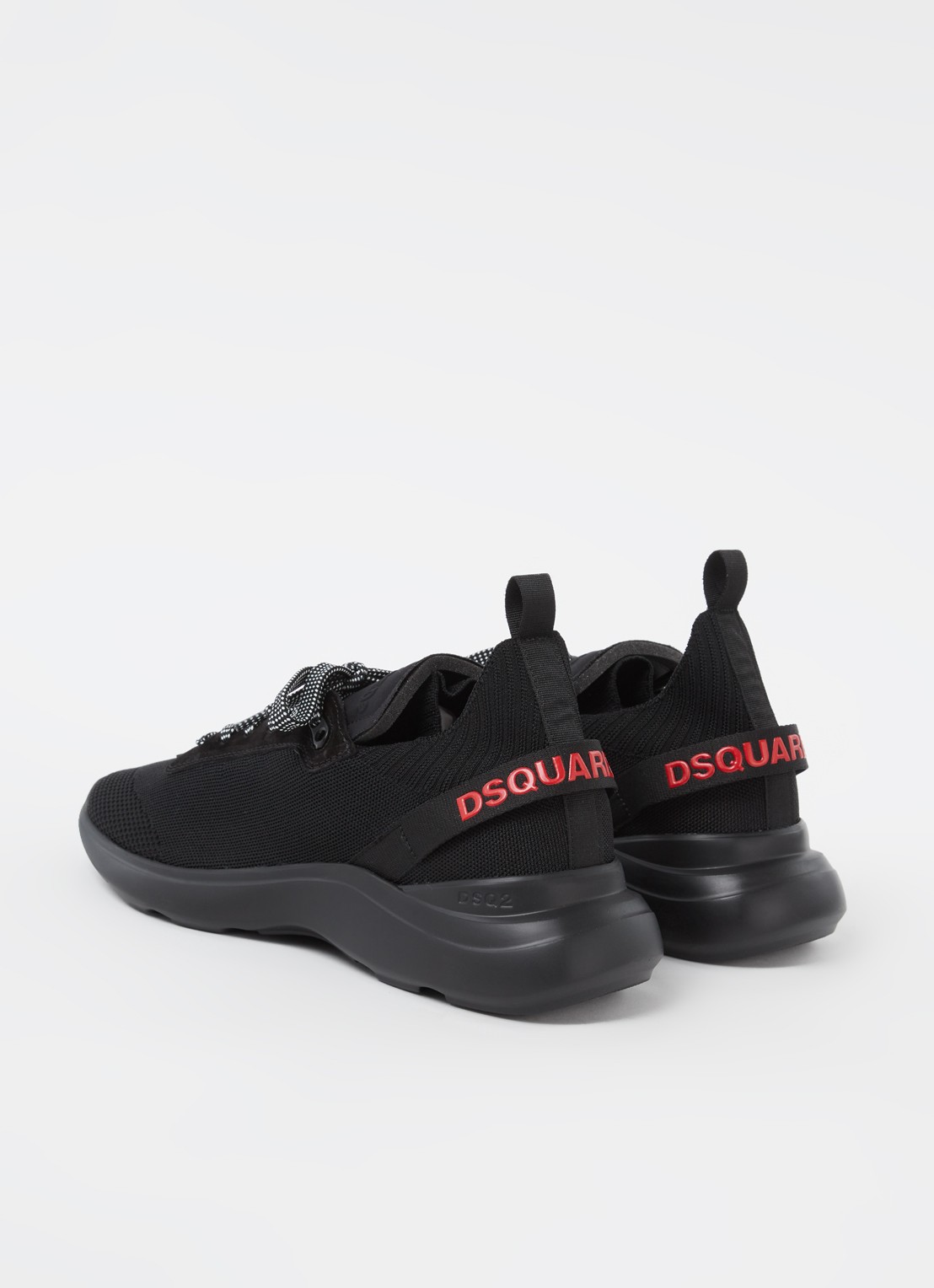 Dsquared2 Fly sneaker met mesh details  - detail 4 zwart
