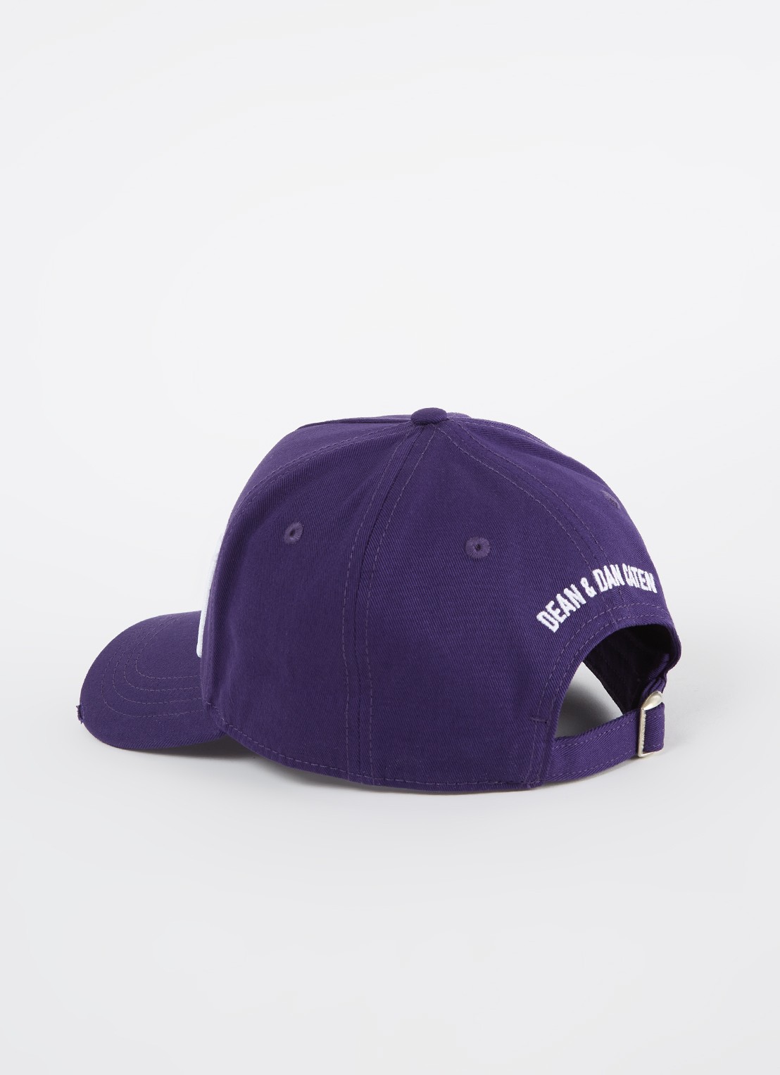 Dsquared2 Icon pet met logoborduring - detail paars