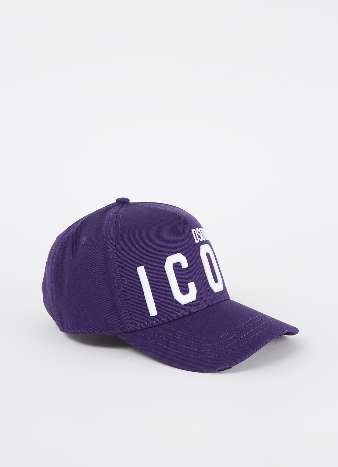 Dsquared2 Icon pet met logoborduring - voorkant 2 paars
