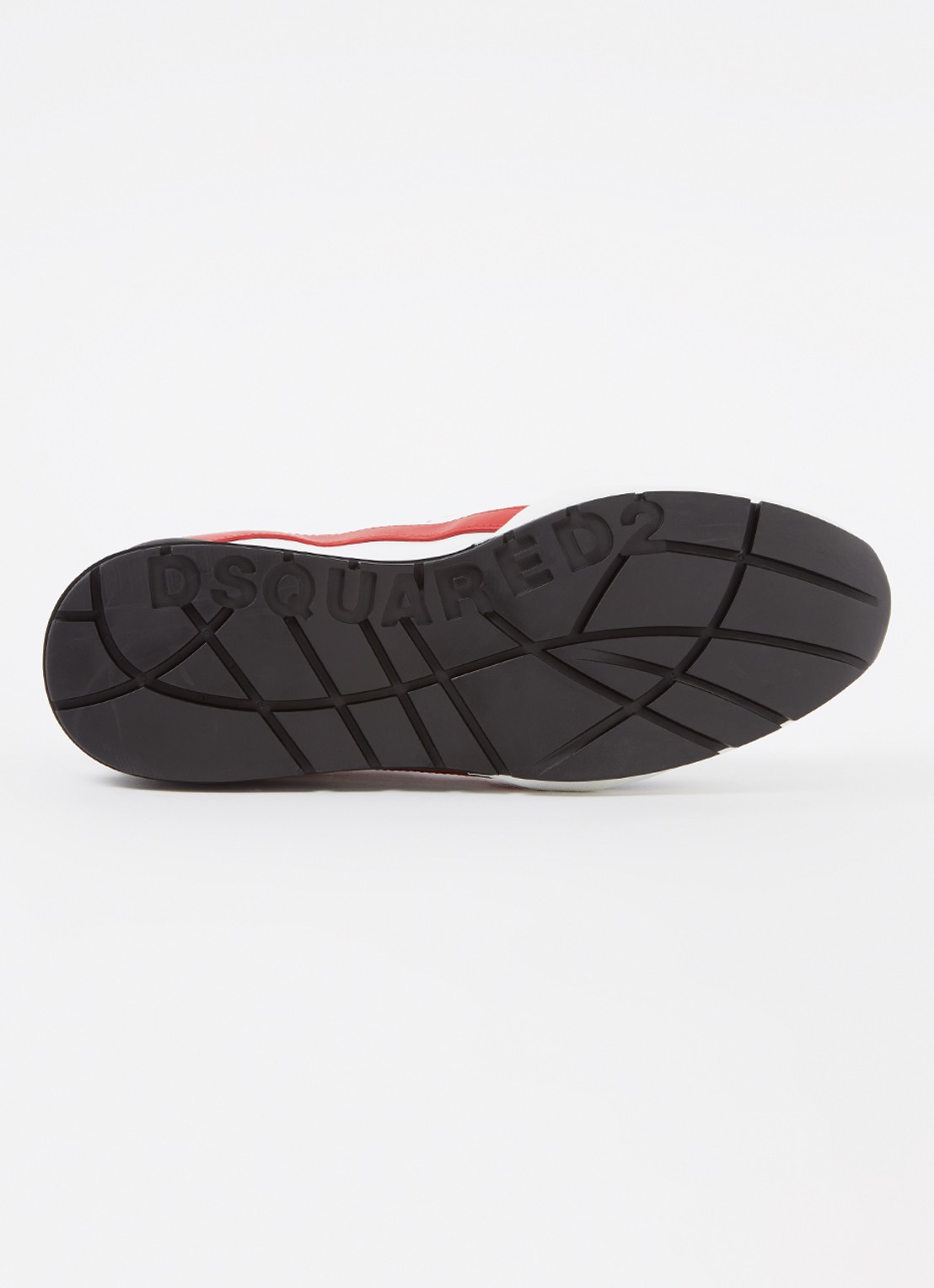 Dsquared2 Legendary sneaker van kalfsleer met kalfssuède details - detail 7 wit