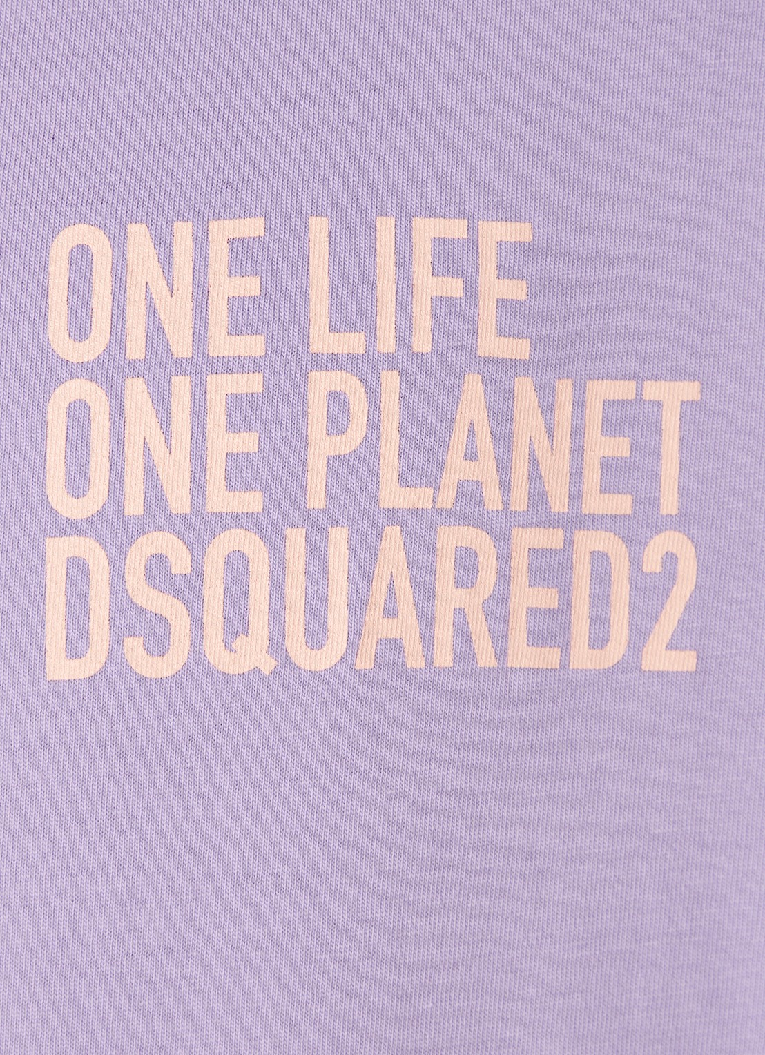Dsquared2 Olop T-shirt met logoprint - detail 5 lichtpaars