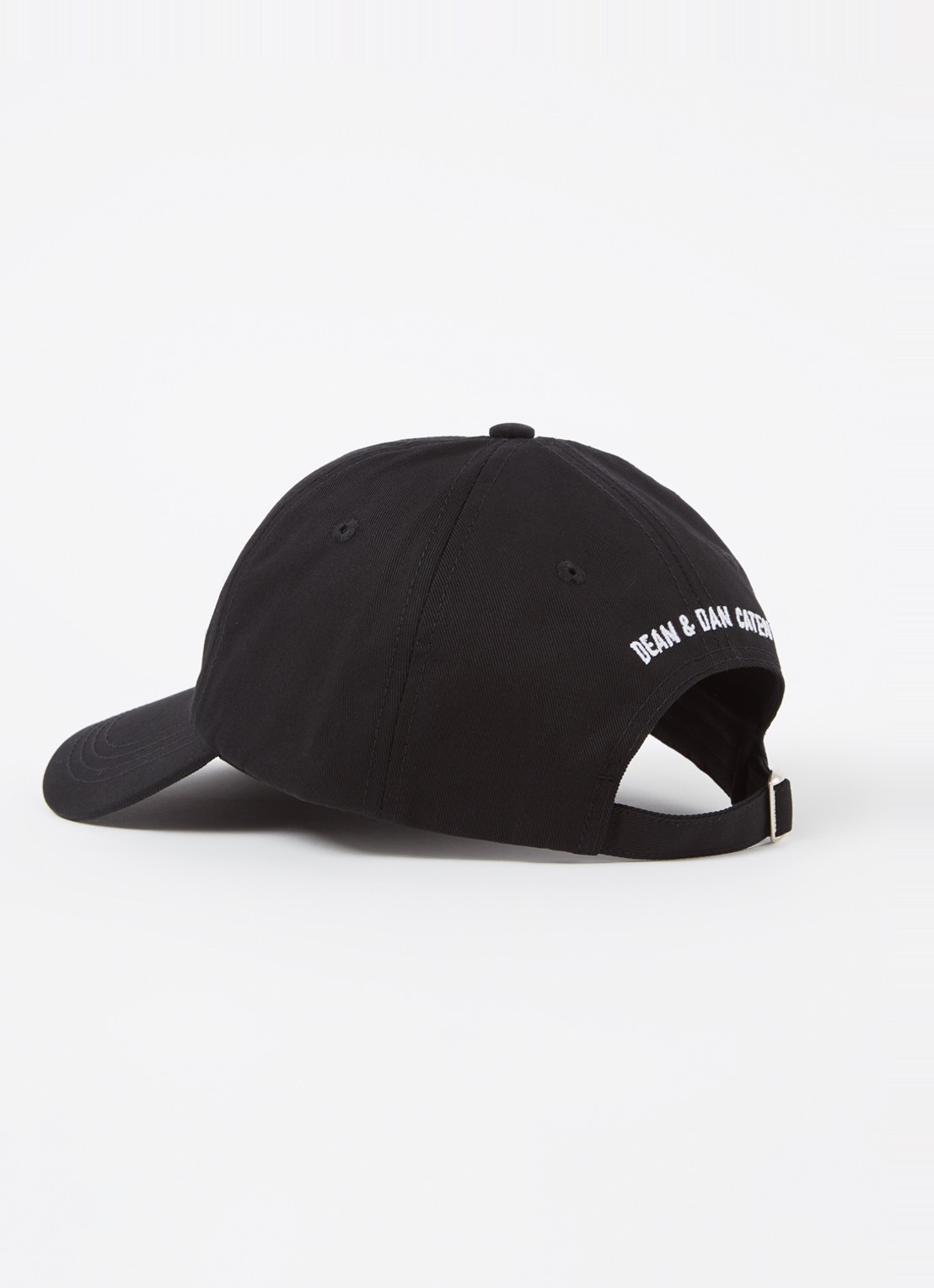 Dsquared2 Pet met logo borduring - detail zwart