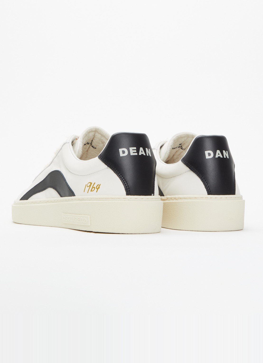 Dsquared2 Rider sneaker van kalfsleer - achterkant wit