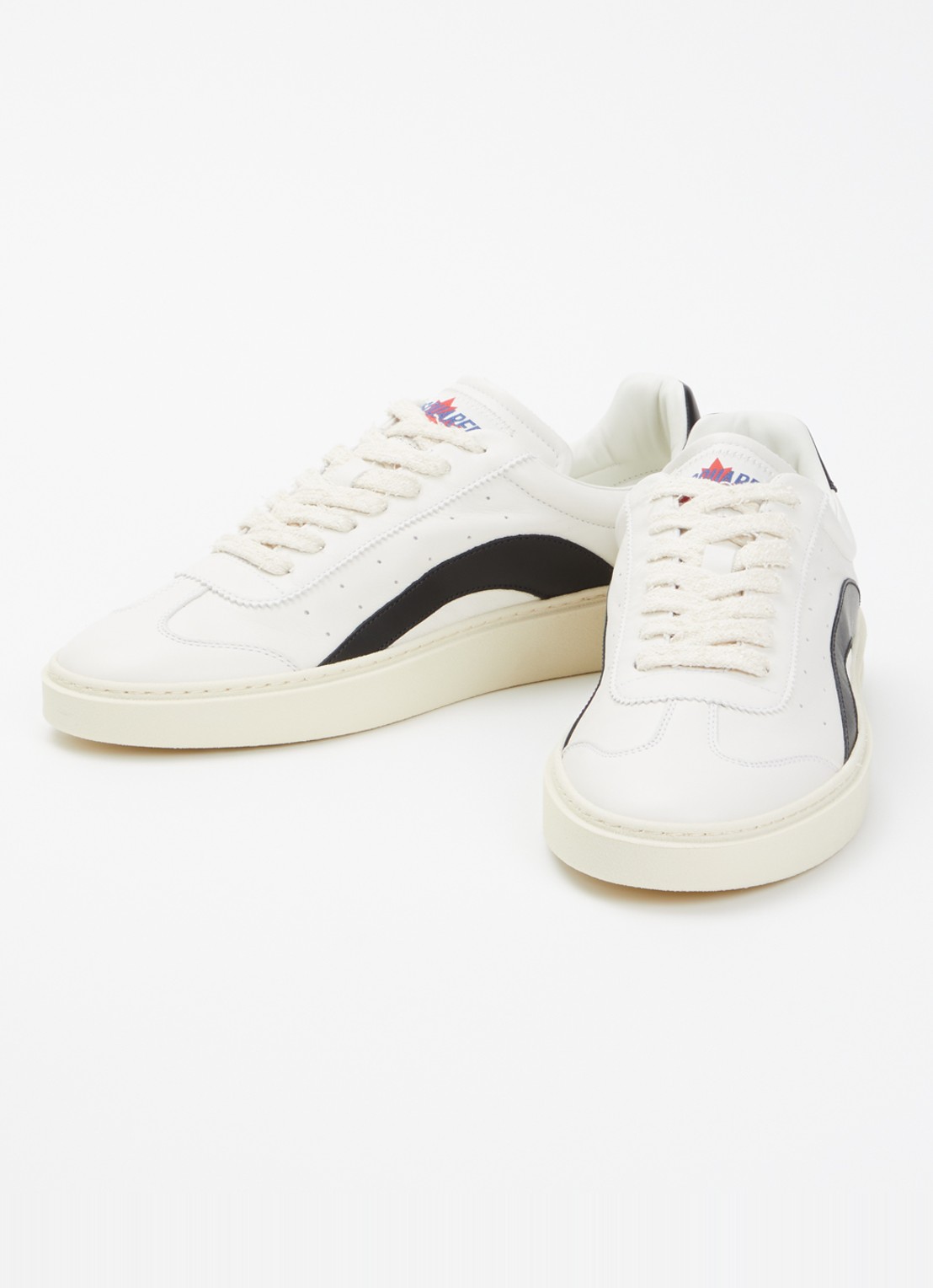 Dsquared2 Rider sneaker van kalfsleer - detail 3 wit