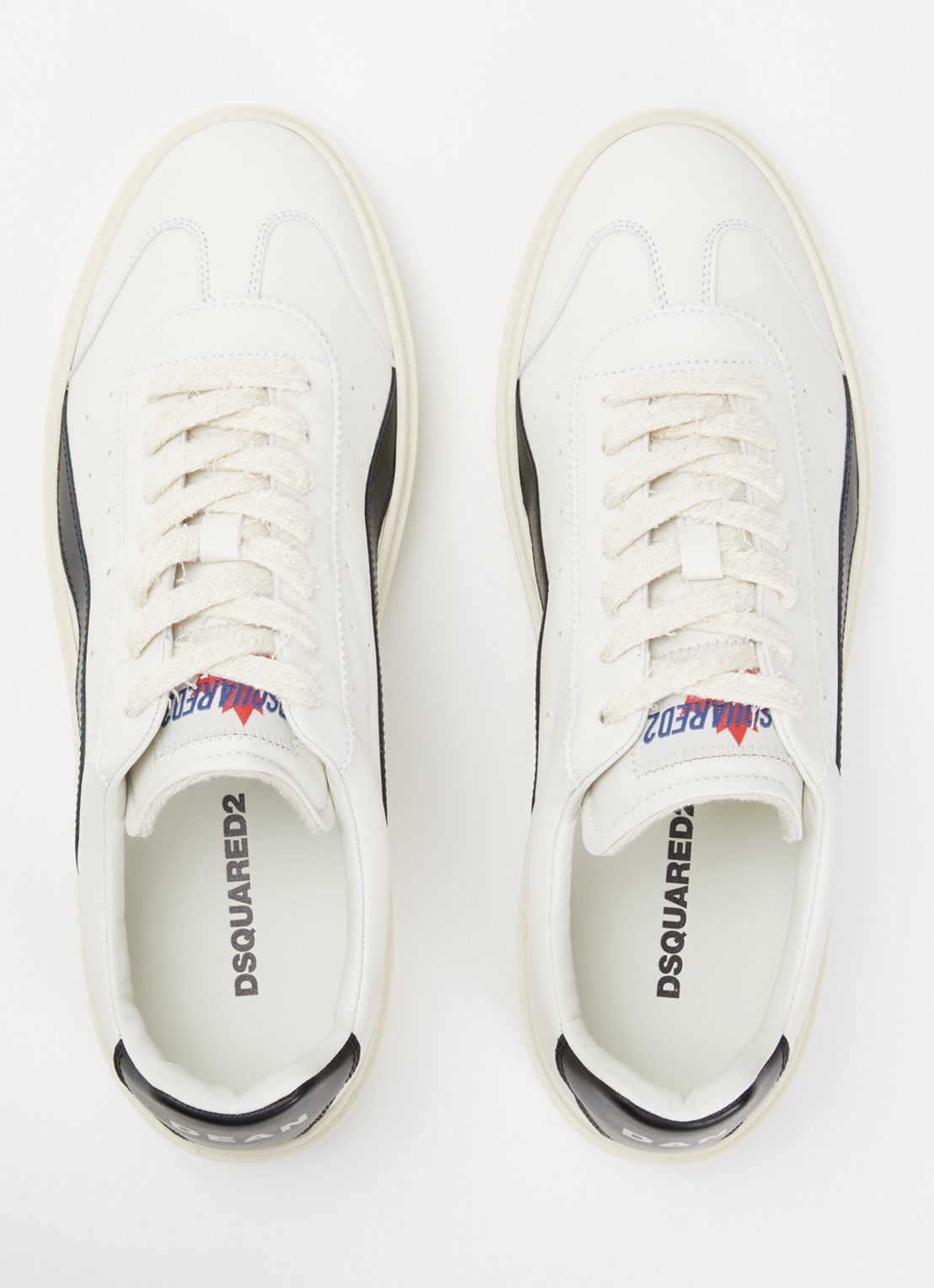 Dsquared2 Rider sneaker van kalfsleer - detail 4 wit