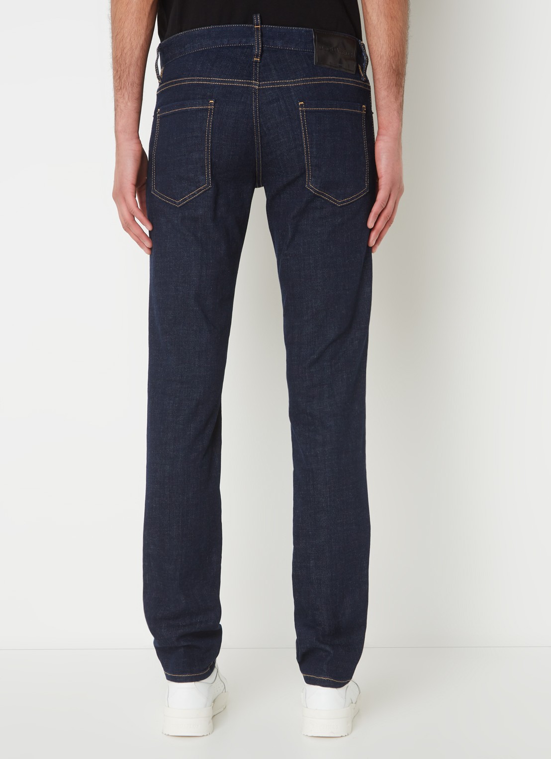 Dsquared2 Slim fit jeans met donkere wassing - achterkant indigo