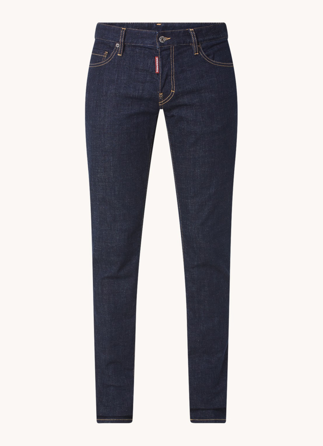 Dsquared2 Slim fit jeans met donkere wassing - voorkant 2 indigo