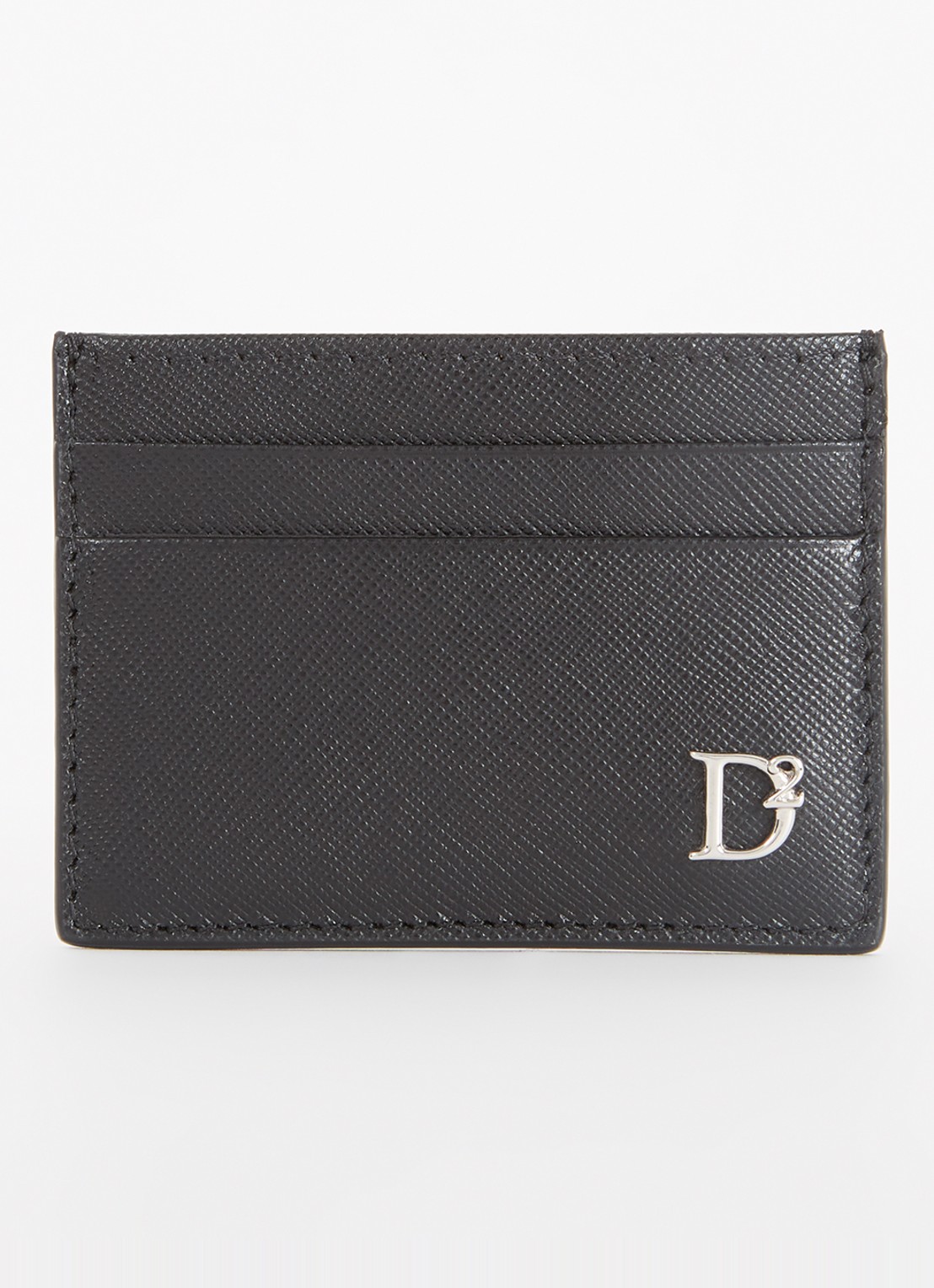 Dsquared2 Statement pasjeshouder van leer met logo - voorkant rood