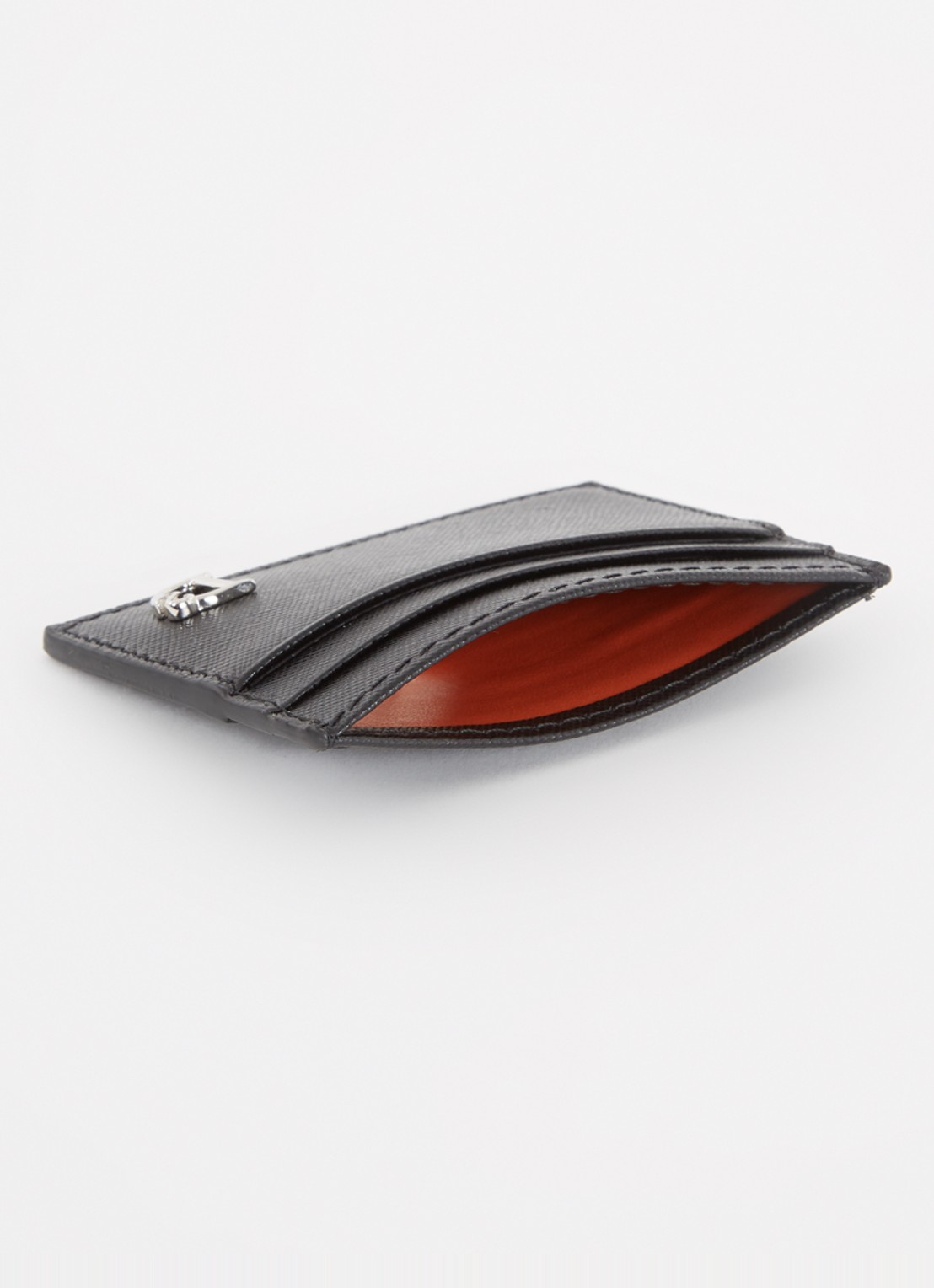 Dsquared2 Statement pasjeshouder van leer met logo - voorkant 2 rood