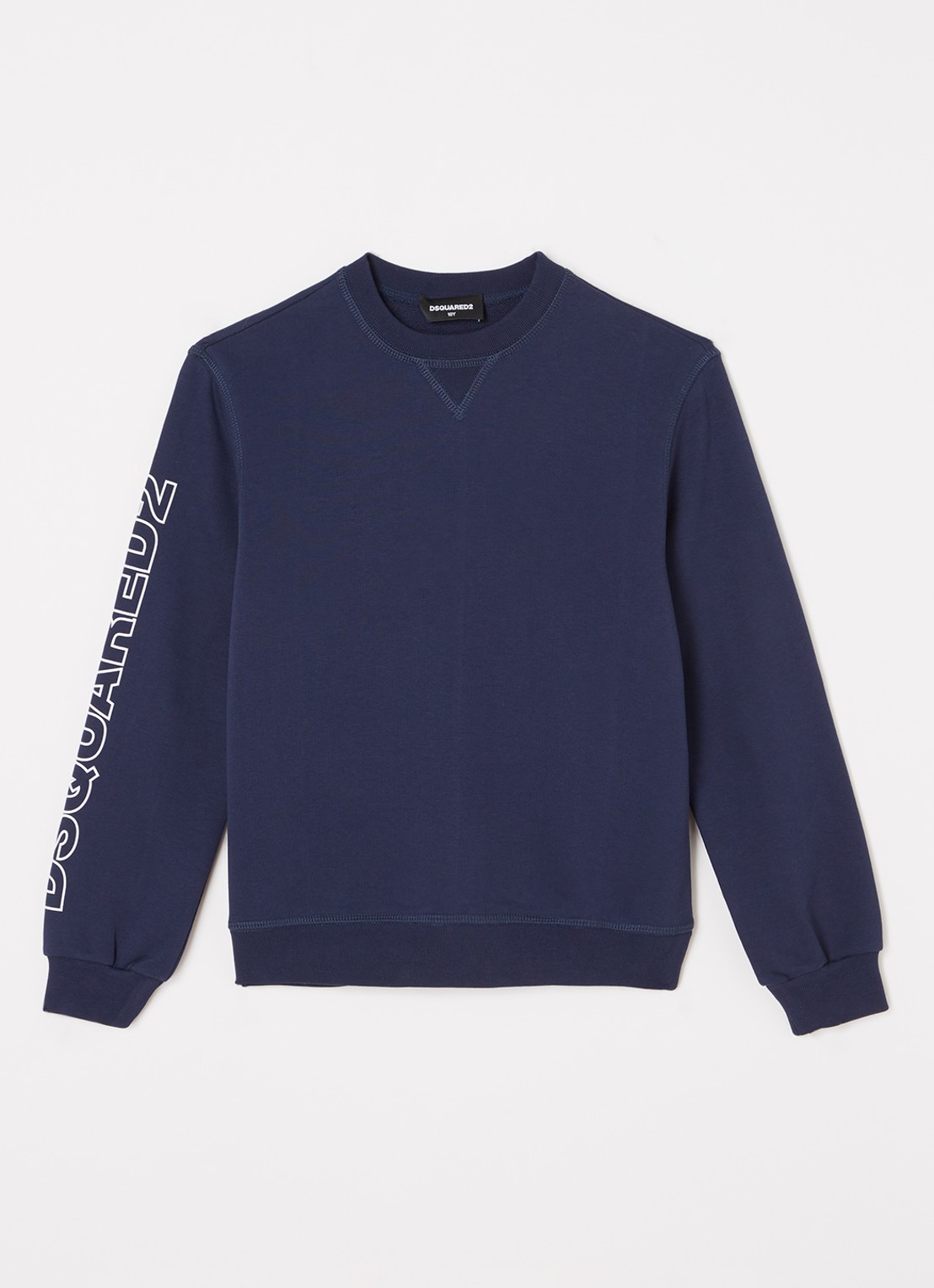 Dsquared2 Sweater met logo - voorkant blauw