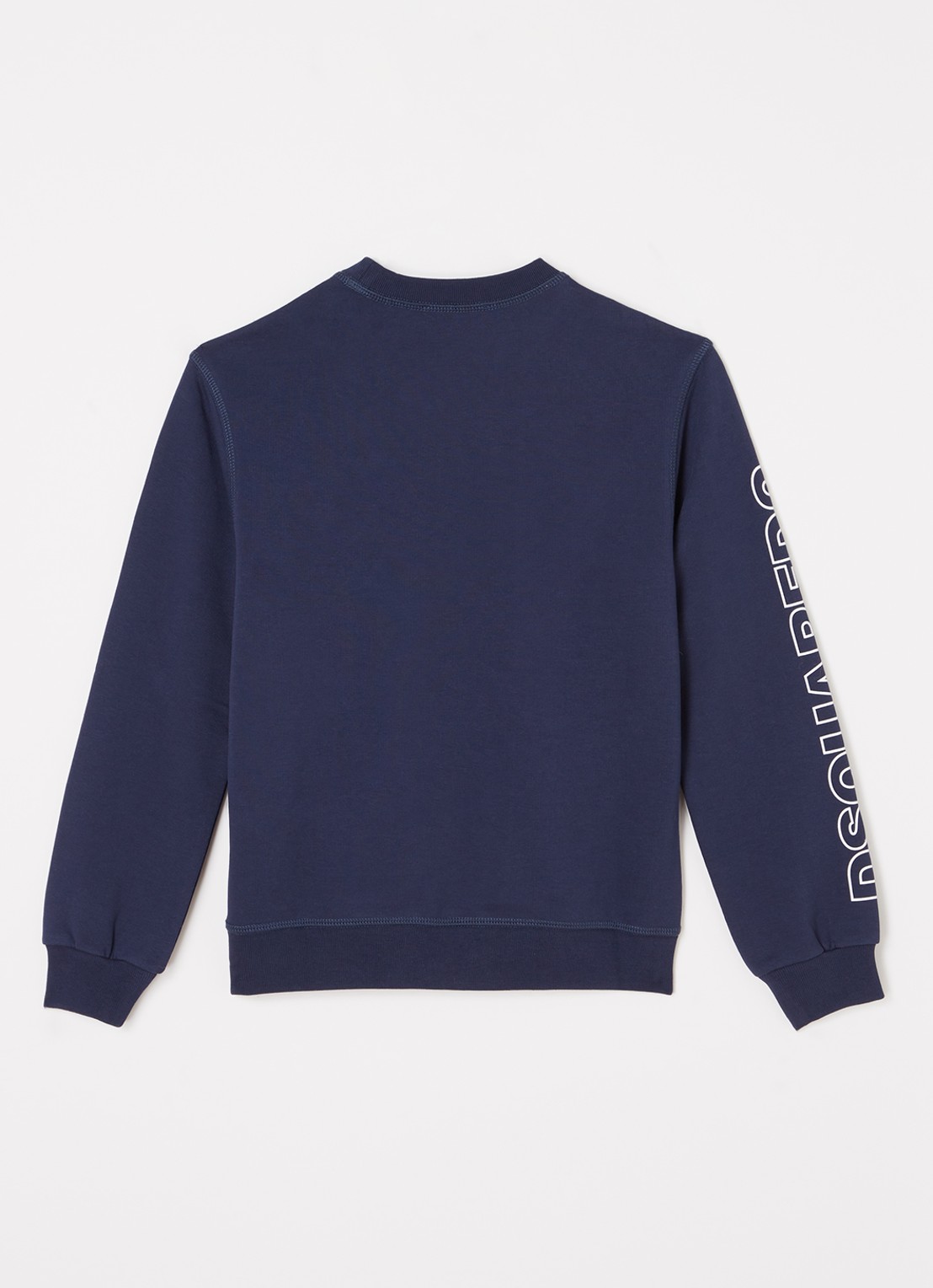 Dsquared2 Sweater met logo - voorkant 2 blauw