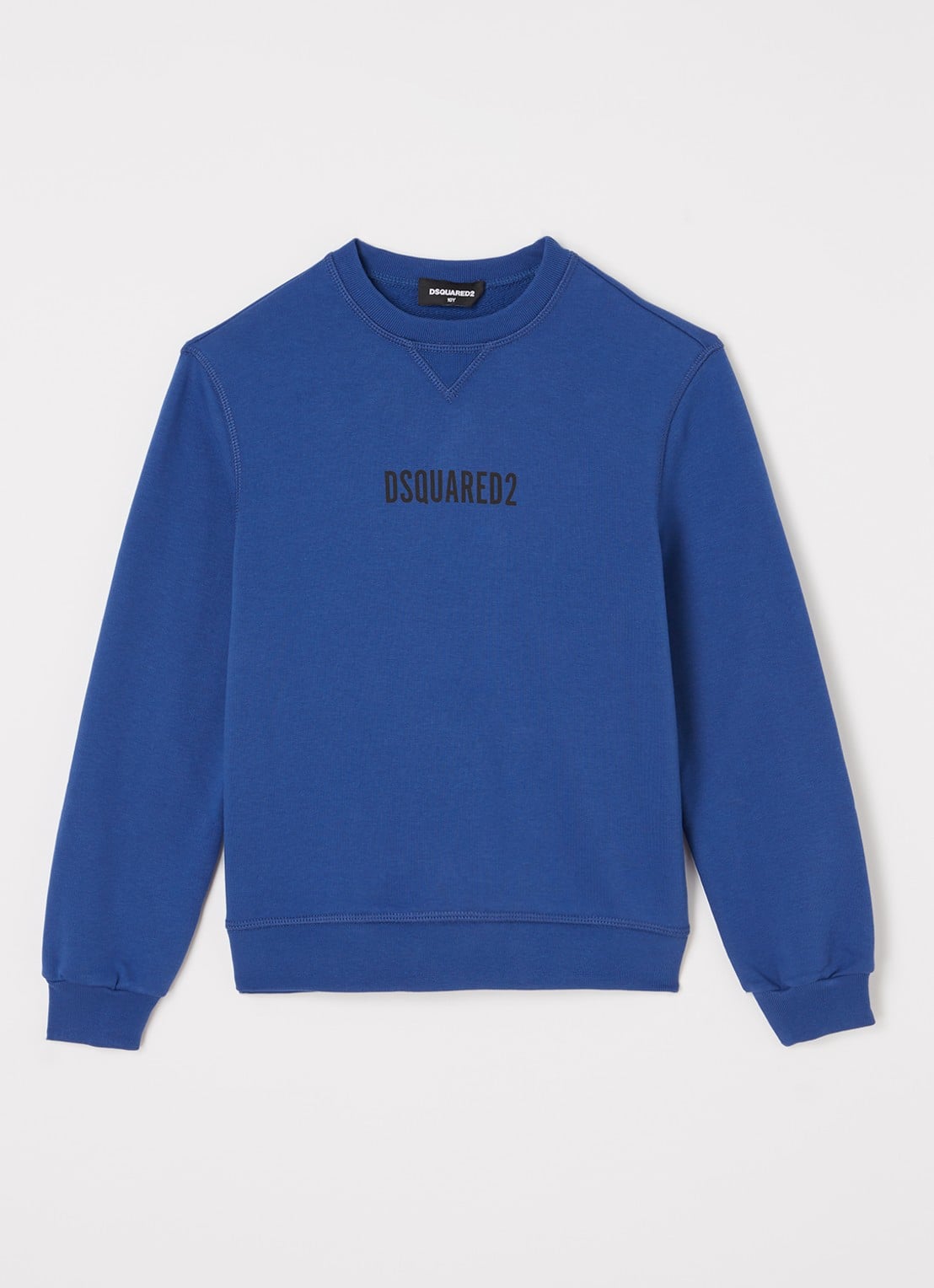 Dsquared2 Sweater met logo - voorkant kobaltblauw