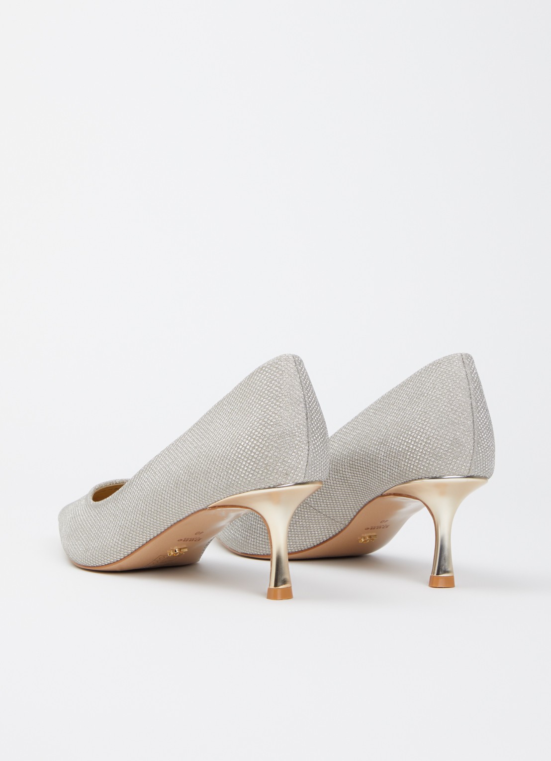 Dune London Achievable pump met glitter - achterkant 5 goud