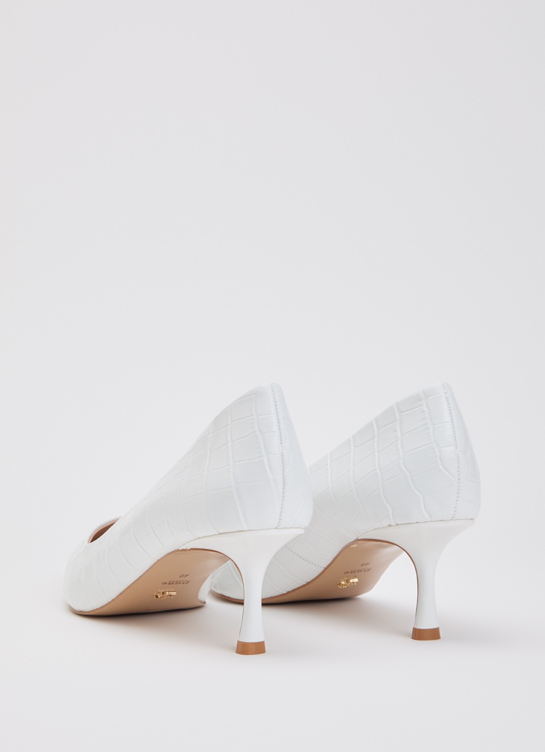 Dune London Achievable pump met glitter - achterkant 5 wit
