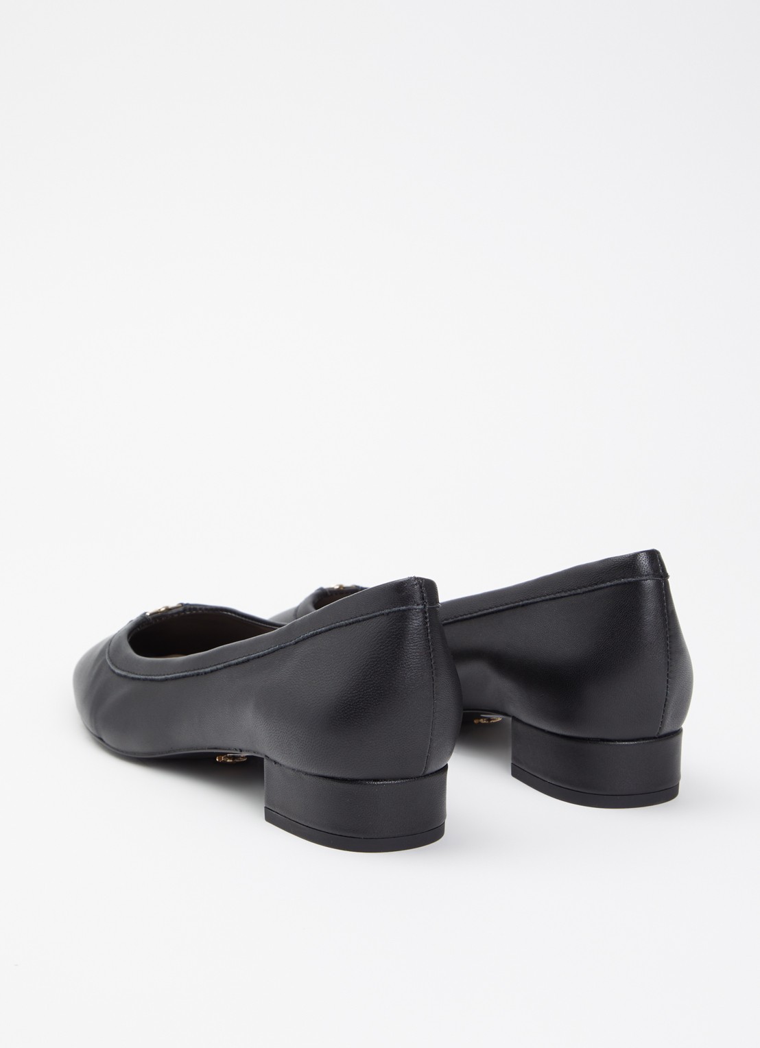 Dune London Approve ballerina met logo  - achterkant zwart