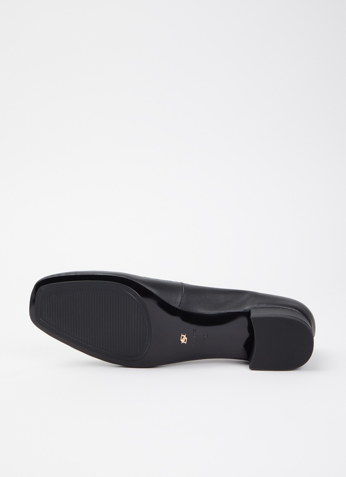 Dune London Approve ballerina met logo  - detail 5 zwart