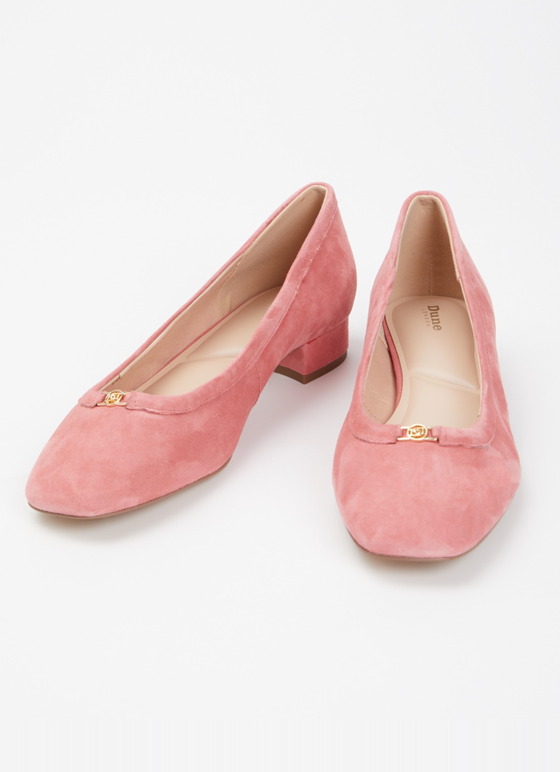 Dune London Approve ballerina met logo  - detail 3 roze