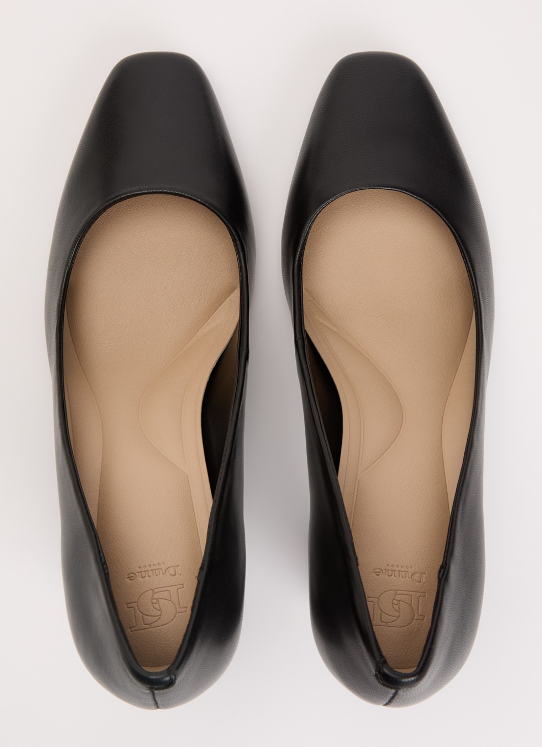 Dune London Arriving pump van leer - detail 4 zwart