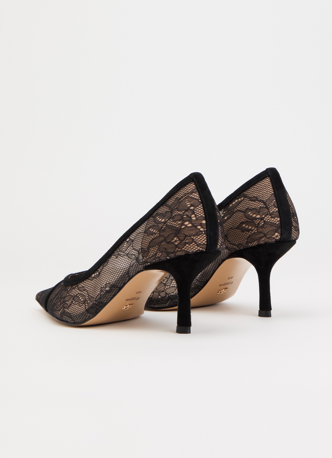 Dune London Ascend pump van kant - achterkant 5 zwart