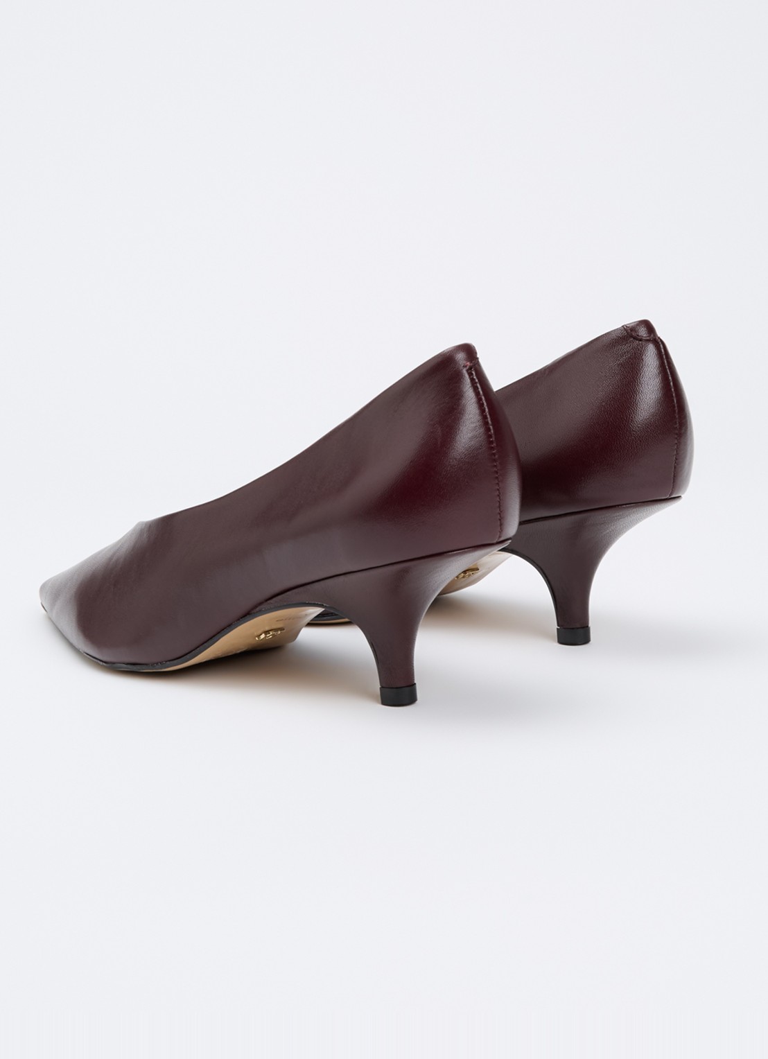 Dune London Audio pump van leer - achterkant 5 bordeauxrood