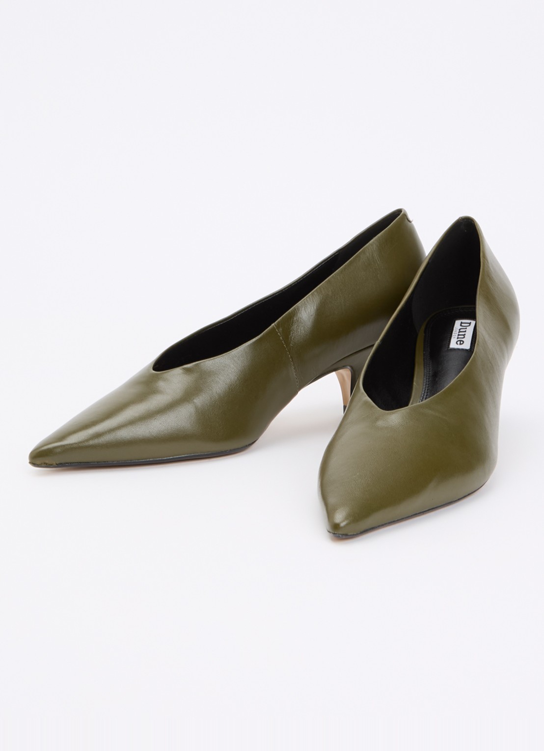 Dune London Audio pump van leer - detail 2 groen