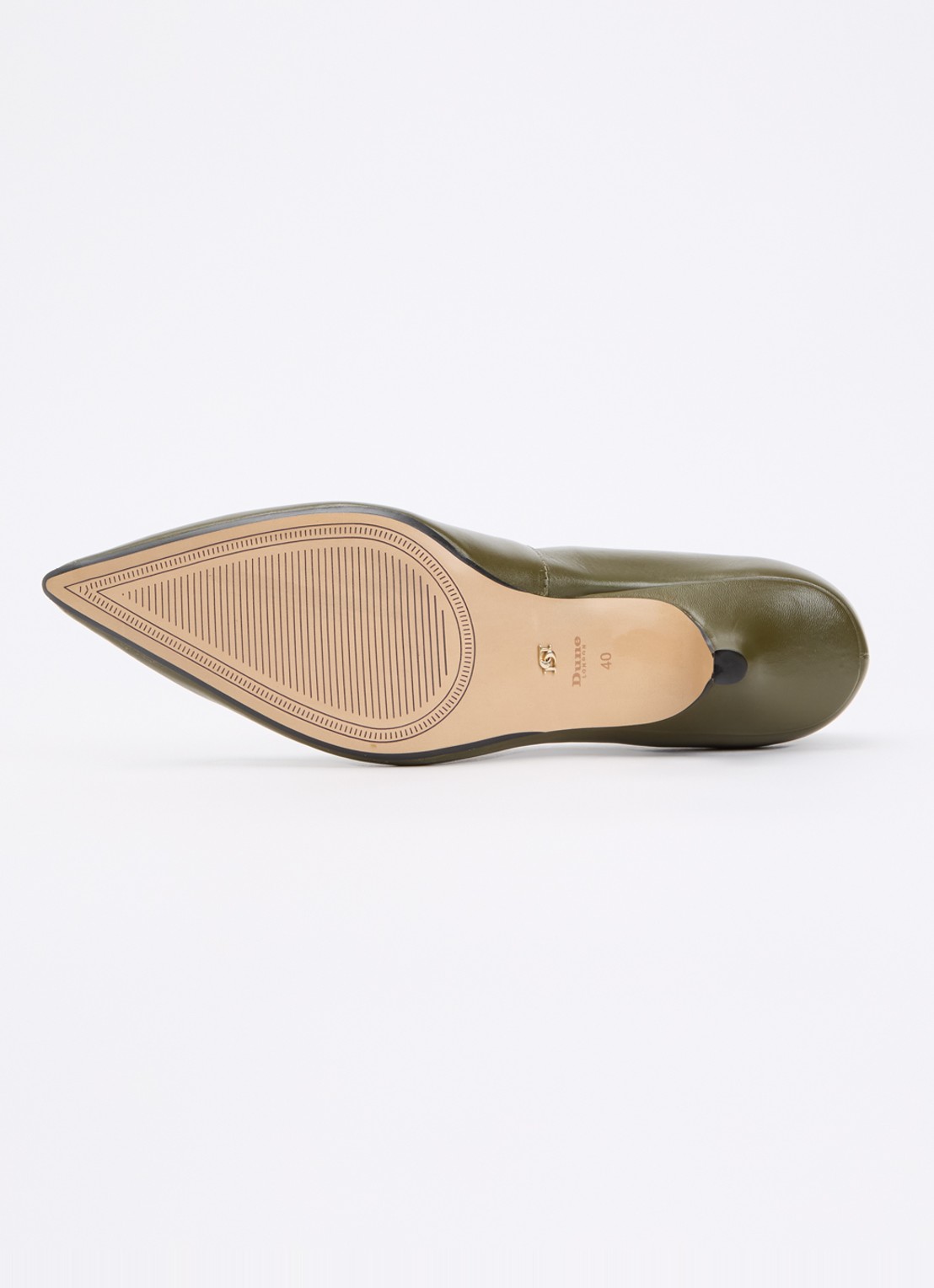 Dune London Audio pump van leer - detail 4 groen