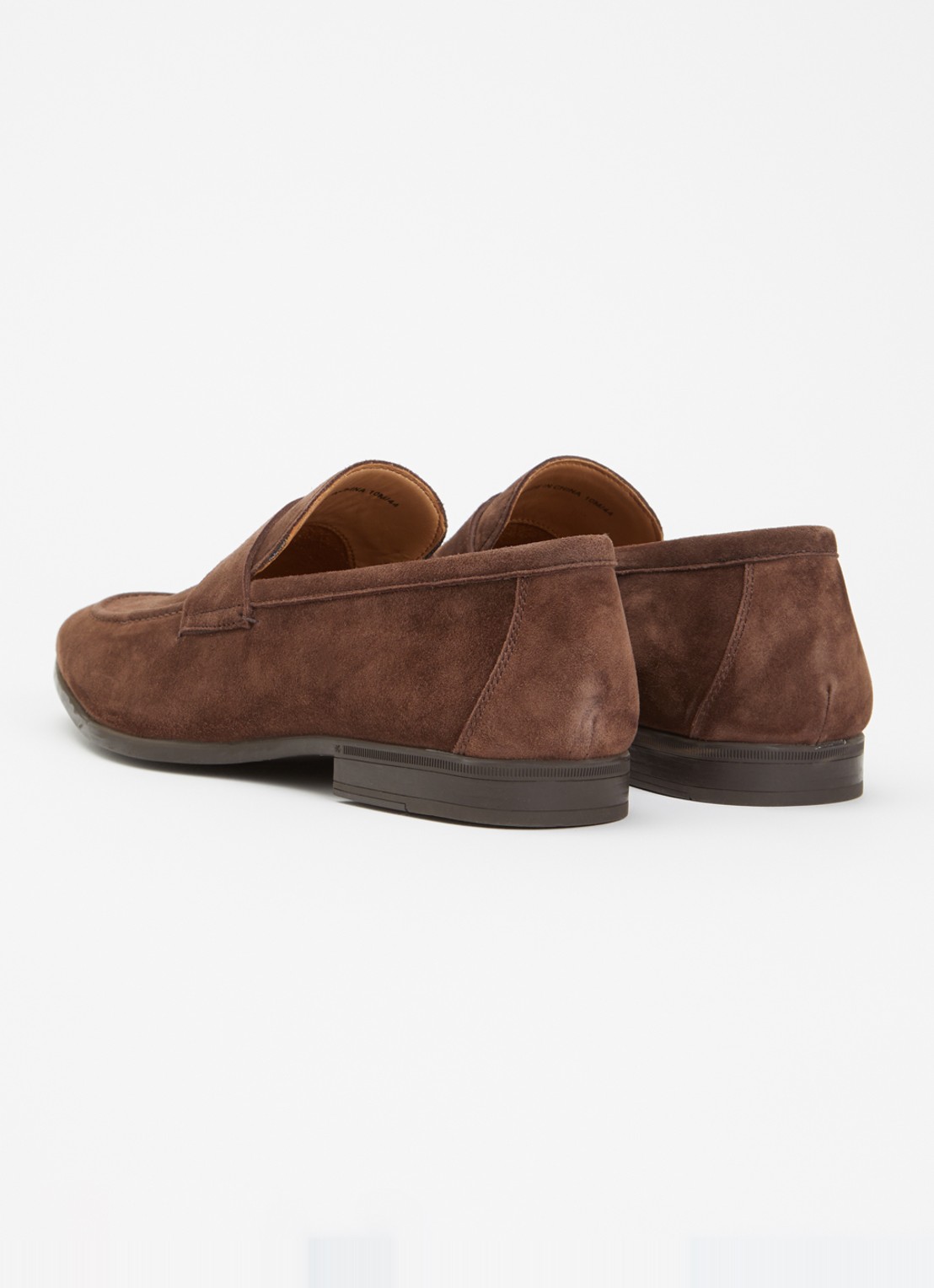 Dune London Barclays loafer van suéde  - achterkant 5 bruin
