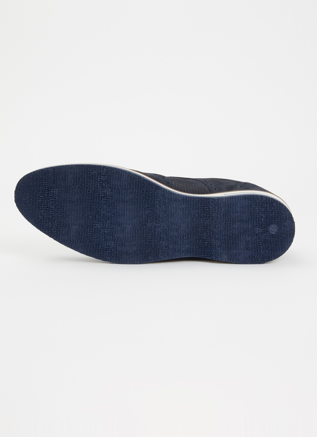 Dune London Barkings brogue van nubuck  - detail 5 donkerblauw