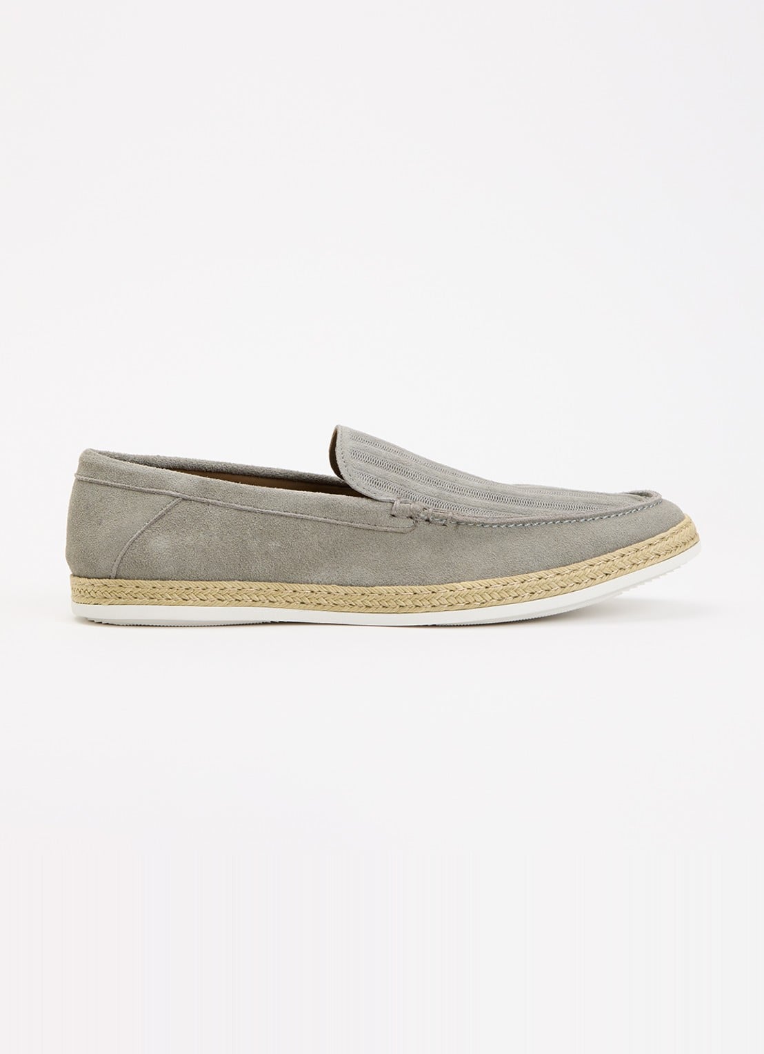 Dune London Barnies slip-on van suède - voorkant 2 olijfgroen