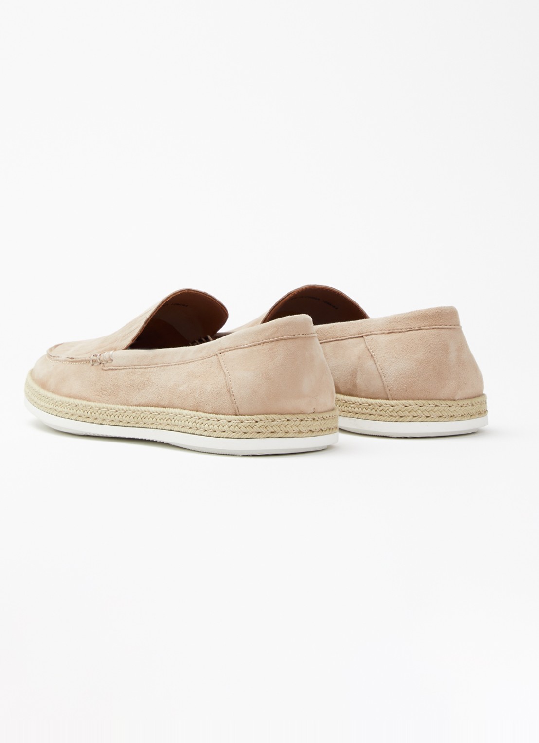 Dune London Barnies slip-on van suède - achterkant beige