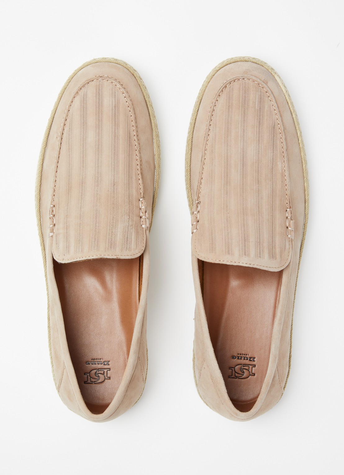 Dune London Barnies slip-on van suède - detail 4 beige