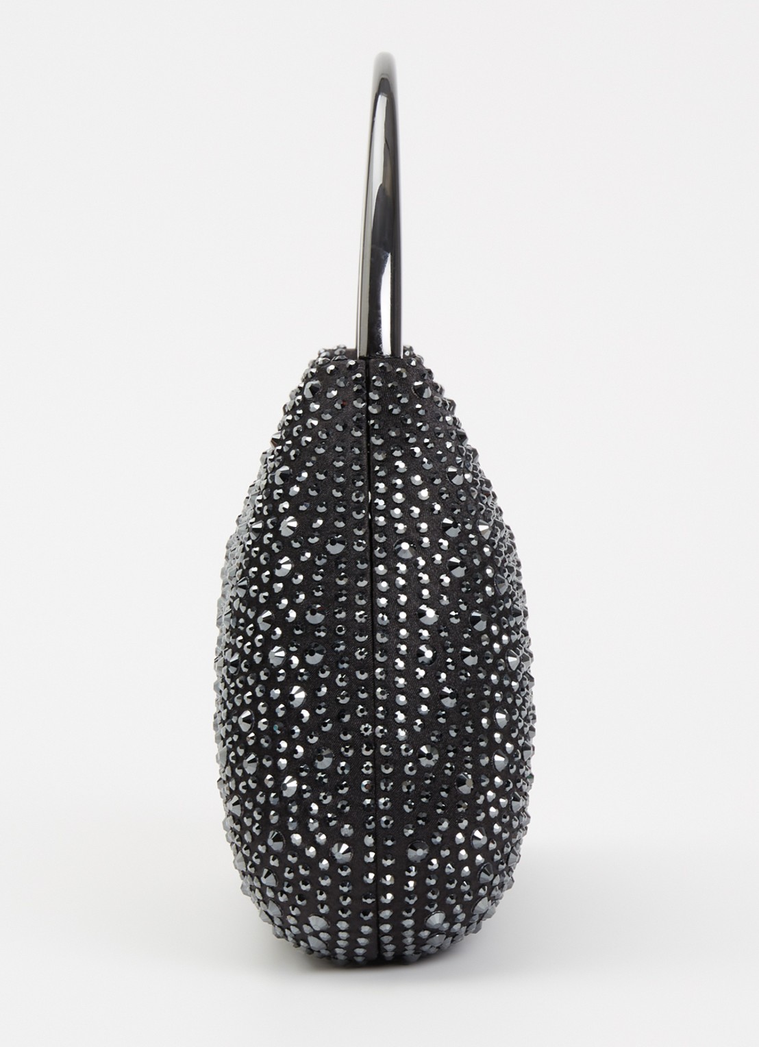 Dune London Beamings clutch met strass en afneembare schouderriem - detail 4 diepzwart