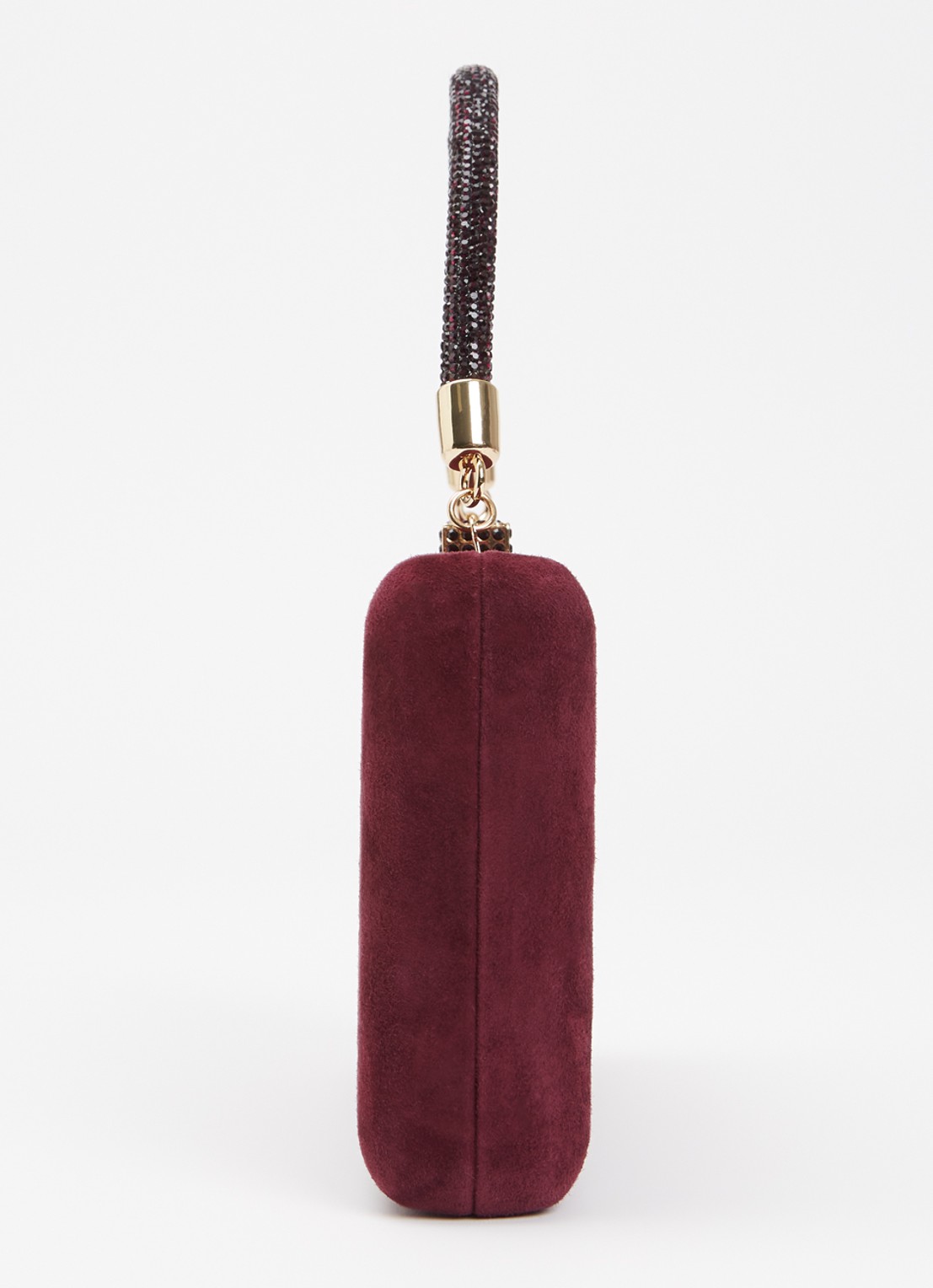 Dune London Beaut clutch met afneembare schouderriem - detail 3 bordeauxrood