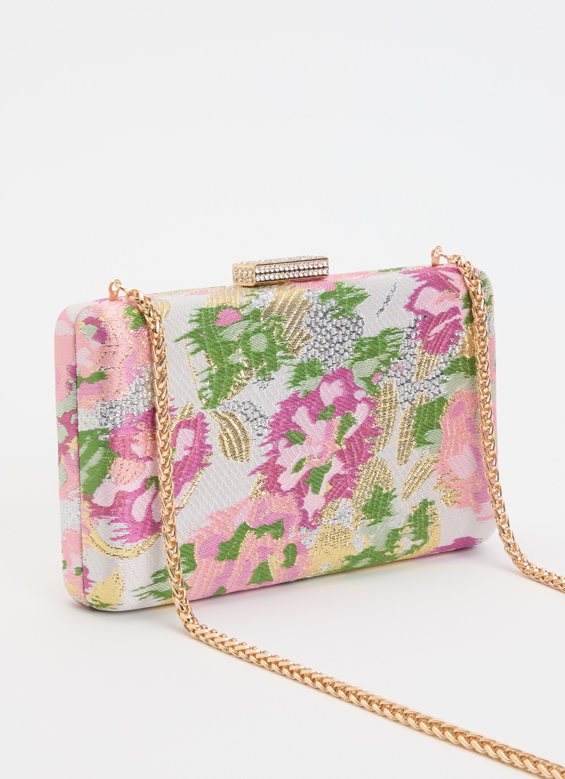Dune London Beaut clutch met afneembare schouderriem - achterkant 2 lichtroze