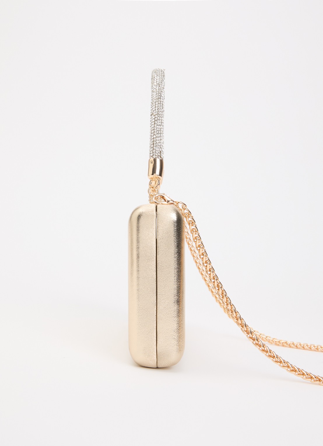 Dune London Beaut clutch met afneembare schouderriem - detail 2 goud