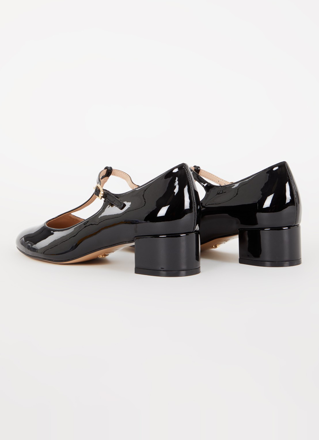Dune London Believable Mary Jane pump met lakfinish - achterkant 4 zwart