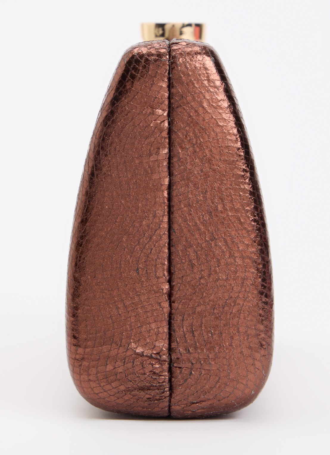 Dune London Belinda clutch met afneembare schouderriem - detail 4 roestbruin