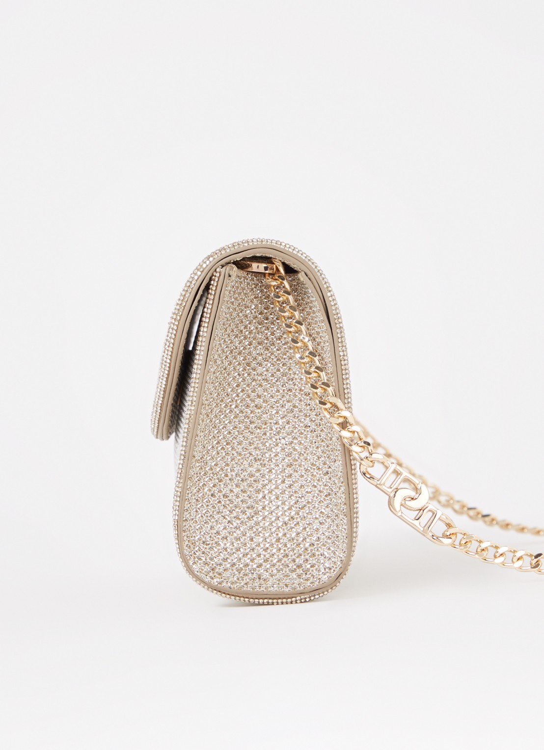 Dune London Bellini clutch met logo - detail 2 goud