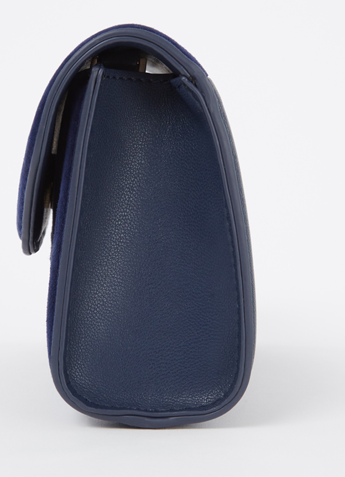 Dune London Bellini clutch met logo - detail 2 donkerblauw