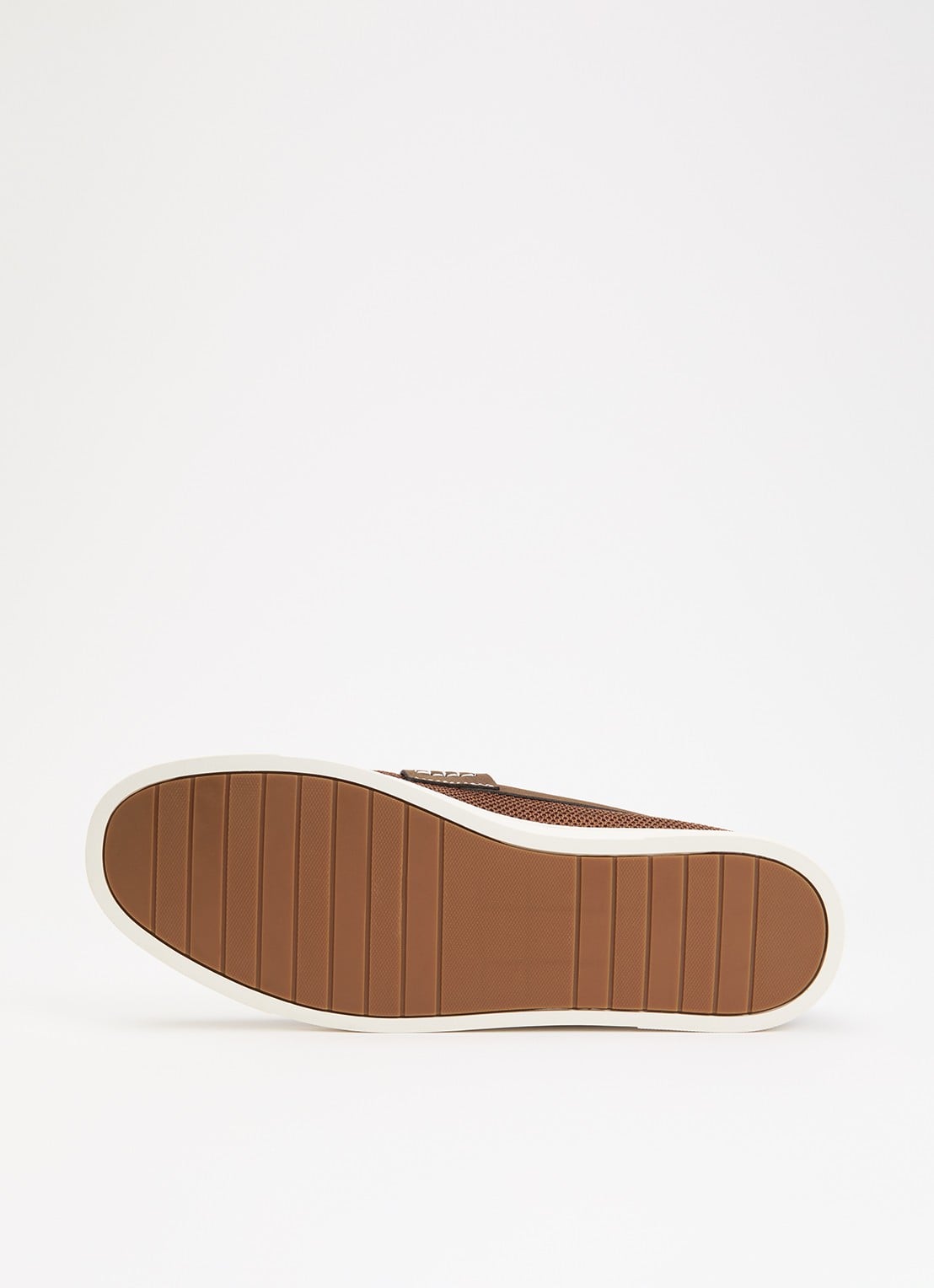 Dune London Benzy loafer met gebreid bovenwerk - detail 4 bruin