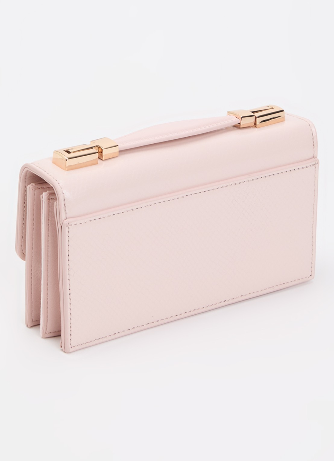Dune London Billed crossbodytas - achterkant 2 lichtroze