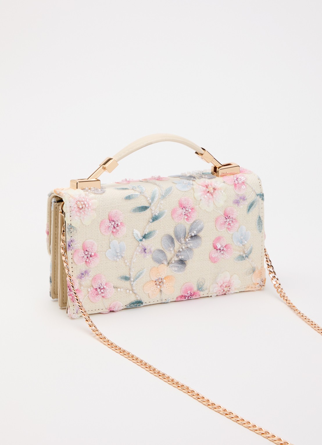 Dune London Billed crossbodytas - achterkant ivoor