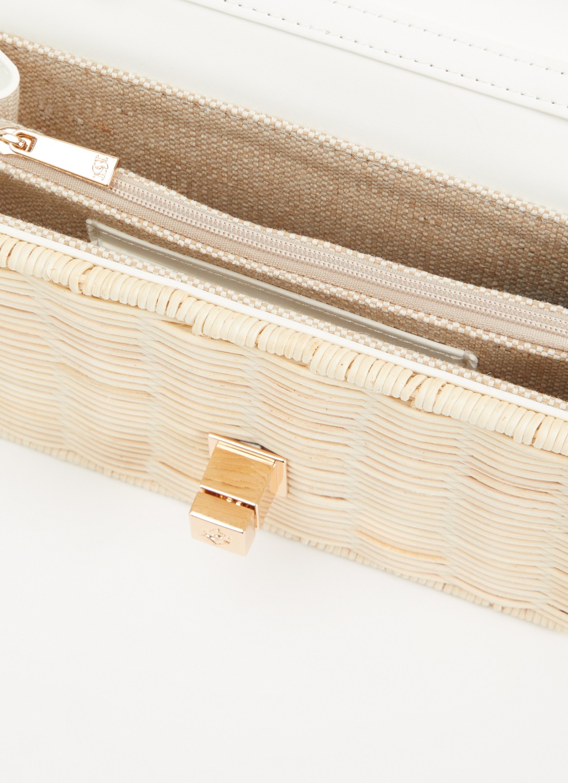 Dune London Blooms crossbodytas met afneembare schouderriem - detail 3 lichtroze