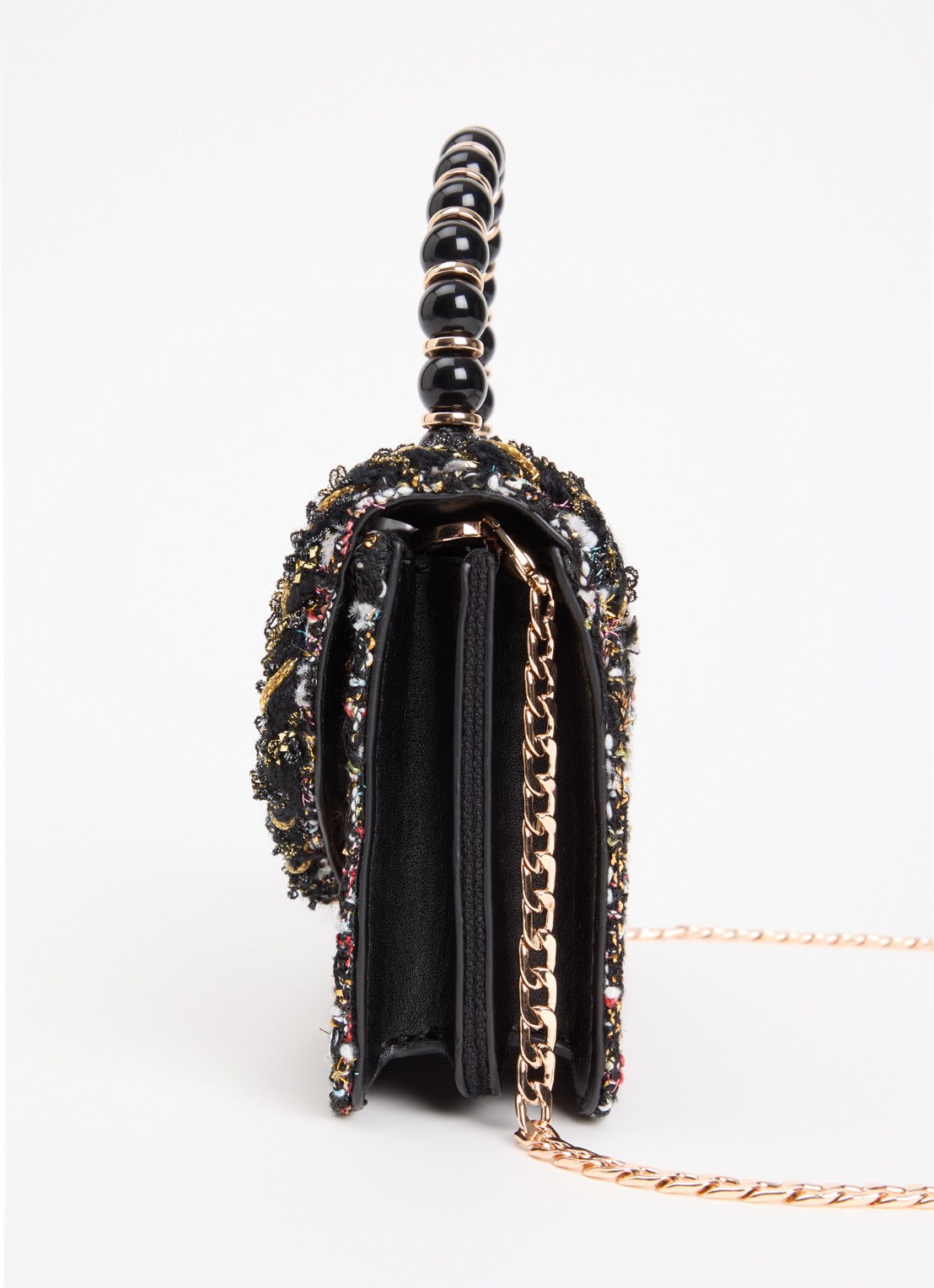 Dune London Blooms crossbodytas met afneembare schouderriem - detail 9 zwart